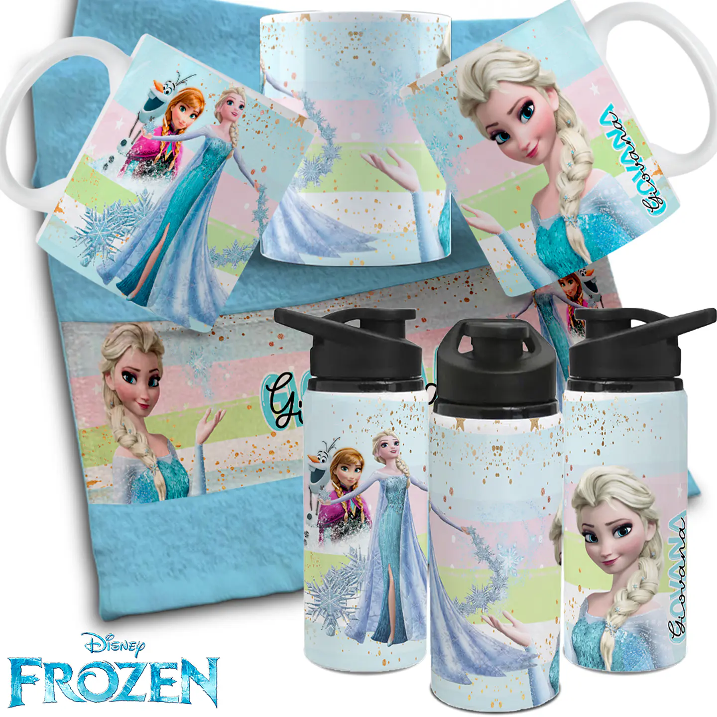 27 Artes Para Personalização Caneca, Toalhinha e Garrafinha Escolares Personagens 2024 Arquivo em Editável  17