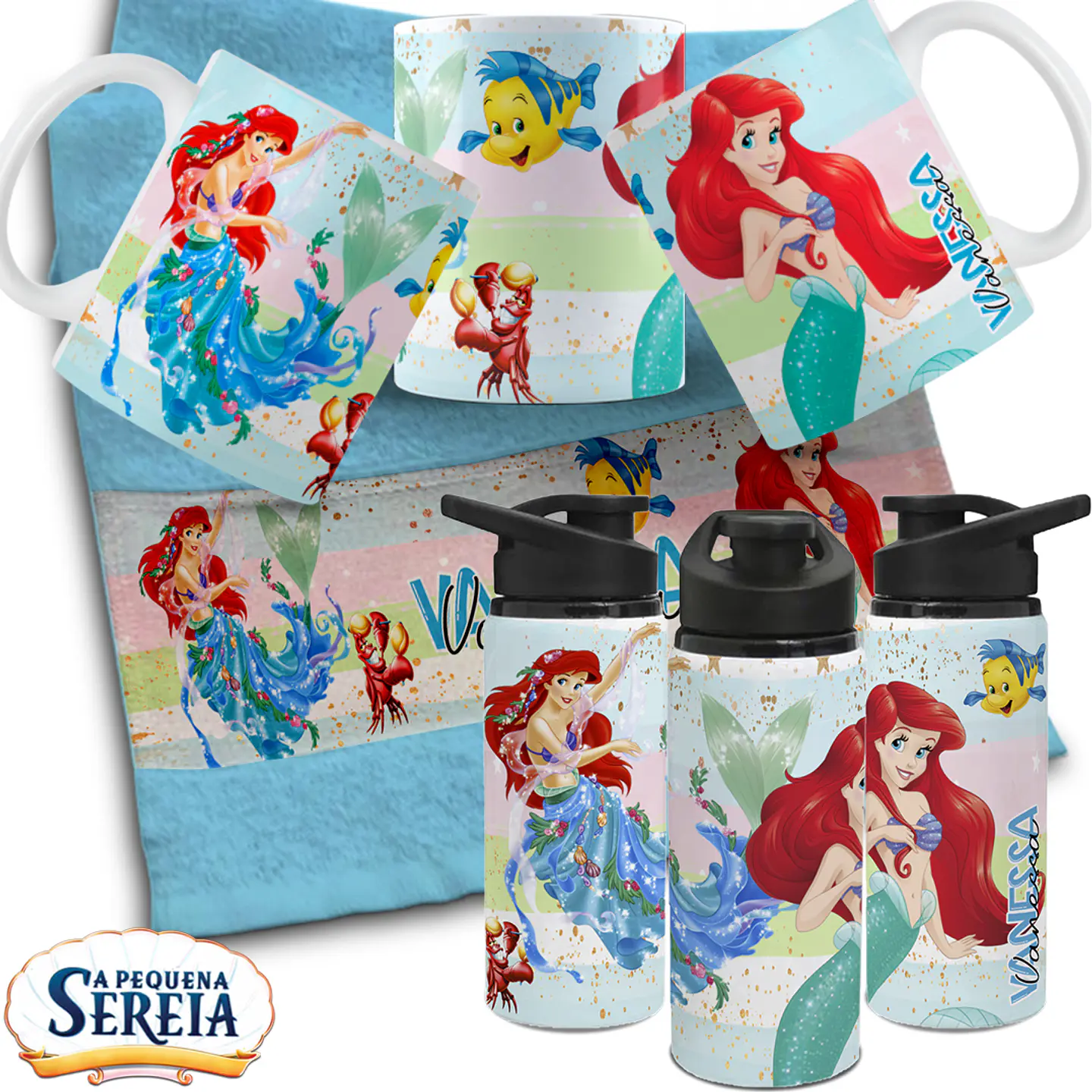 27 Artes Para Personalização Caneca, Toalhinha e Garrafinha Escolares Personagens 2024 Arquivo em Editável  24