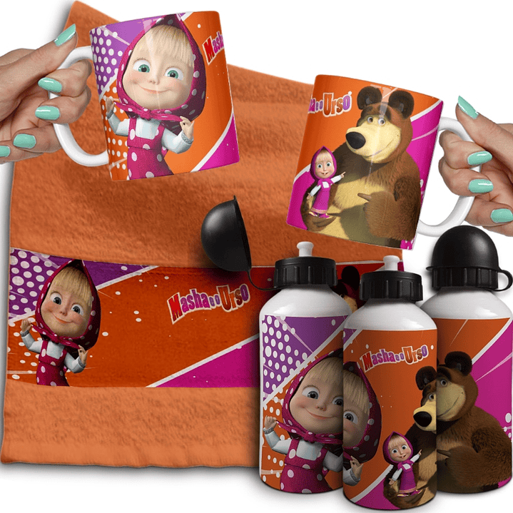 74 Artes para Canecas, Toalhinhas e Squeeze Personalização Escolares Personagens 2024 Arquivo em Pdf  5