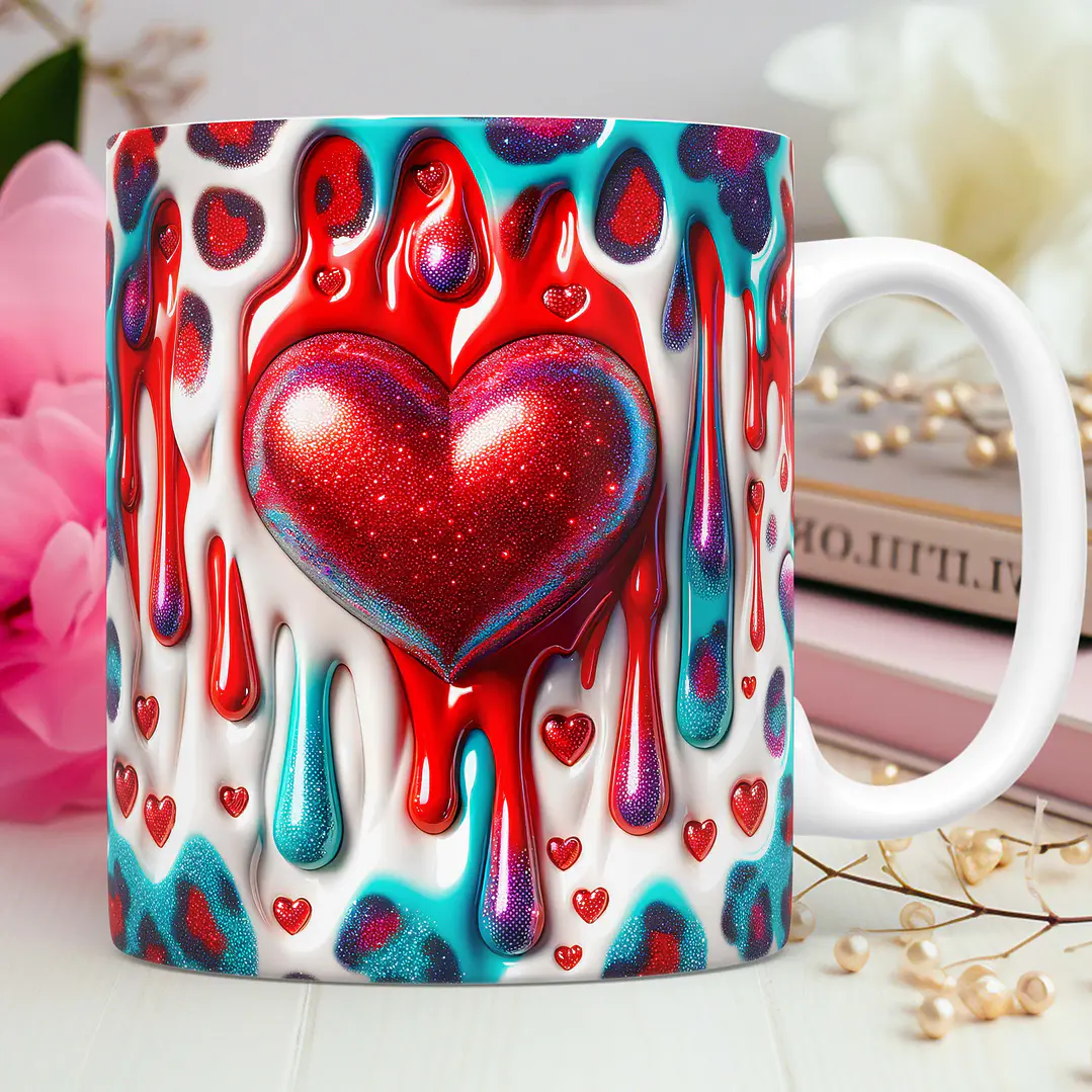 30 Artes para Caneca Dia dos Namorados 3D Arquivos Png 7
