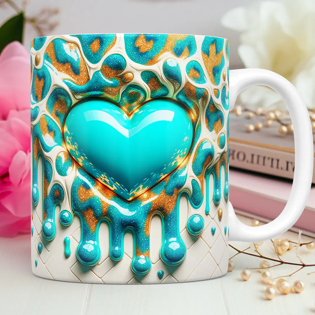30 Artes para Caneca Dia dos Namorados 3D Arquivos Png 8