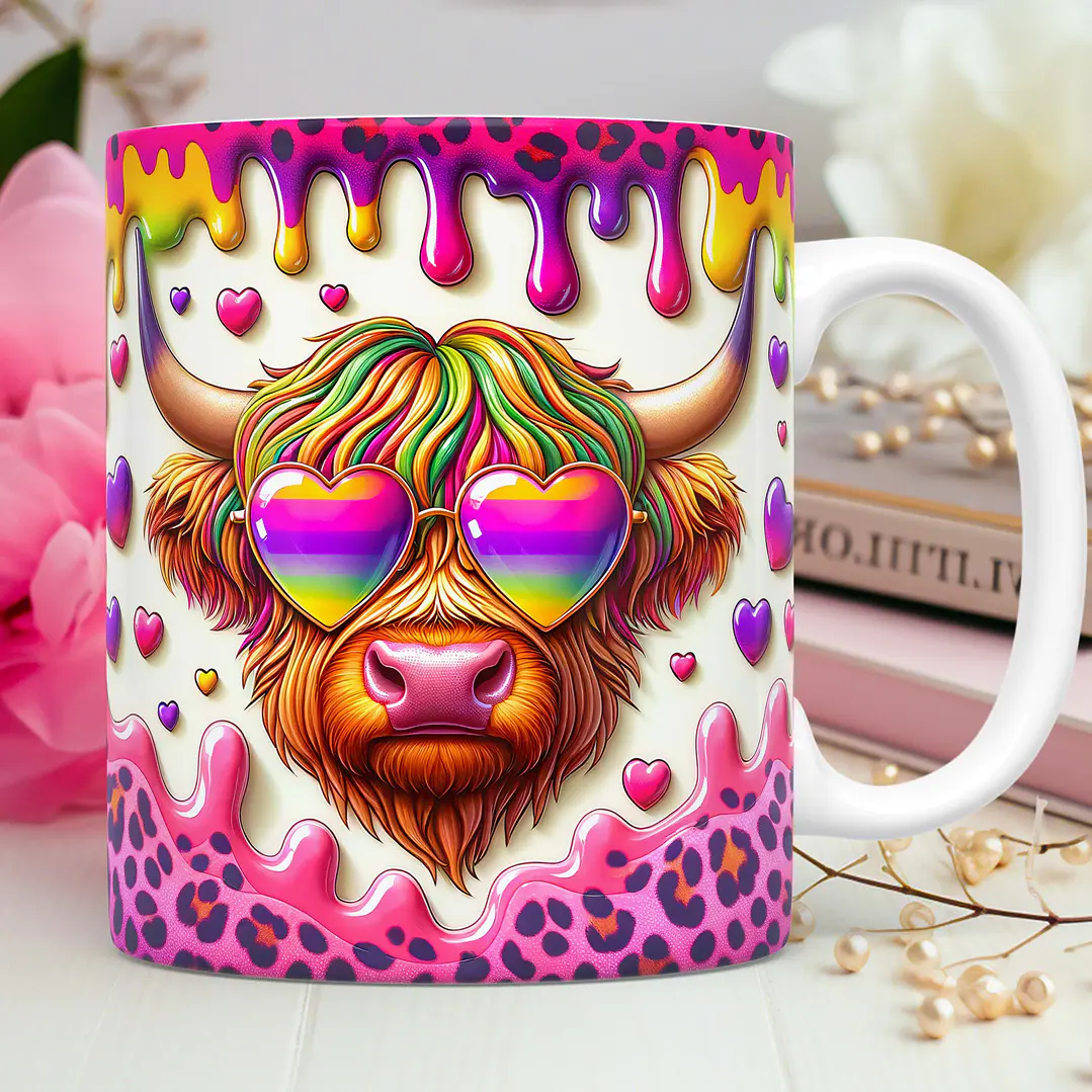 40 Artes para Caneca Dia dos Namorados 3D Vaquinha Love Arquivos Png 2