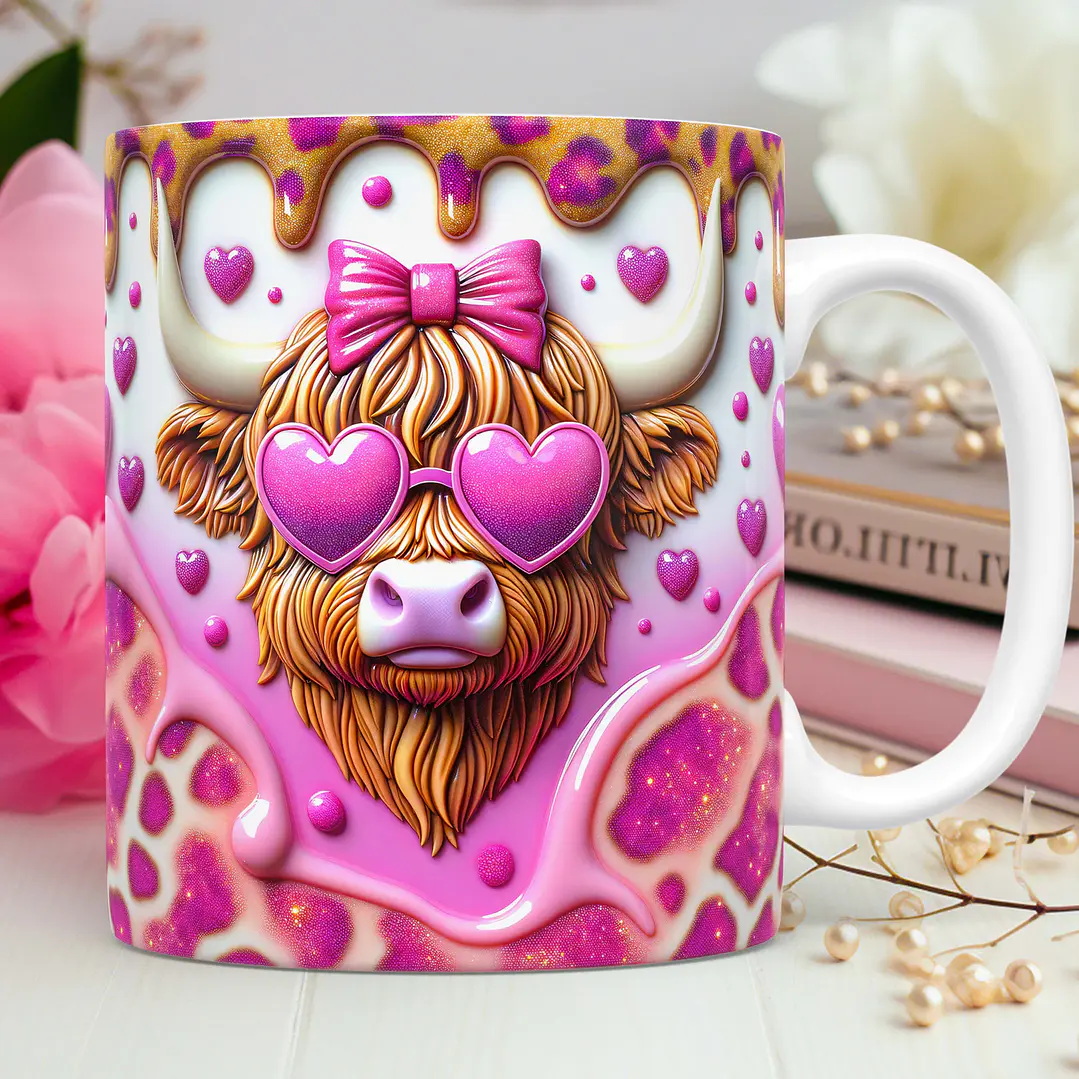 40 Artes para Caneca Dia dos Namorados 3D Vaquinha Love Arquivos Png 4
