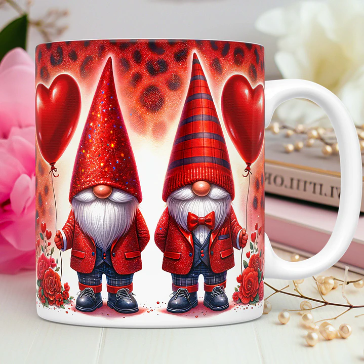 30 Artes para Caneca Dia dos Namorados 3D Gnomos 3d Arquivos Png 5