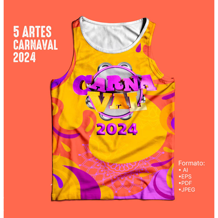 5 Artes Vetor Abadás Carnaval 2024 Arquivos Editável 2