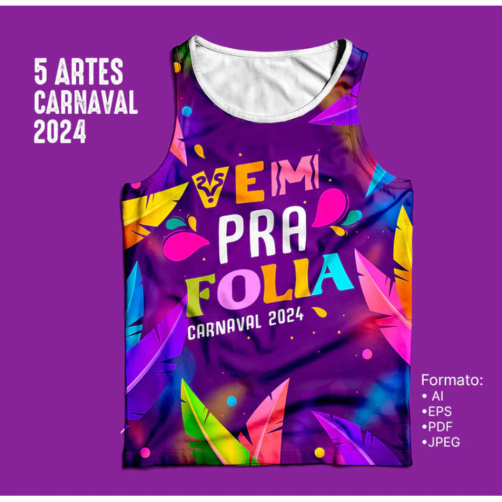 5 Artes Vetor Abadás Carnaval 2024 Arquivos Editável 3