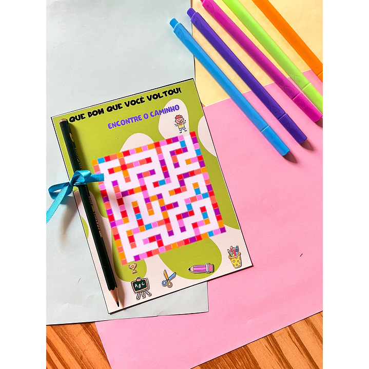 Arquivo Mini Jogo Labirinto Volta as Aulas em Pdf 3