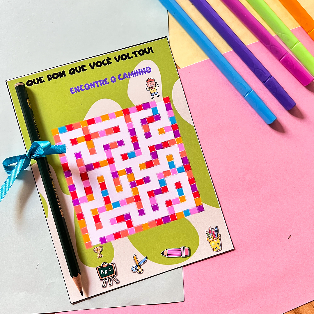 Arquivo Mini Jogo Labirinto Volta as Aulas em Pdf 3