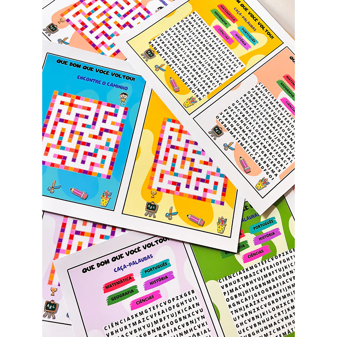 Arquivo Mini Jogo Labirinto Volta as Aulas em Pdf 4