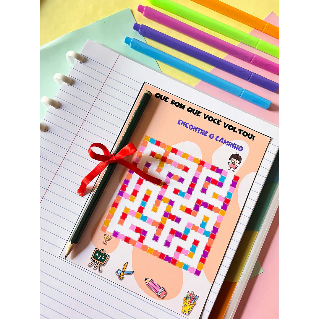 Arquivo Mini Jogo Labirinto Volta as Aulas em Pdf 5