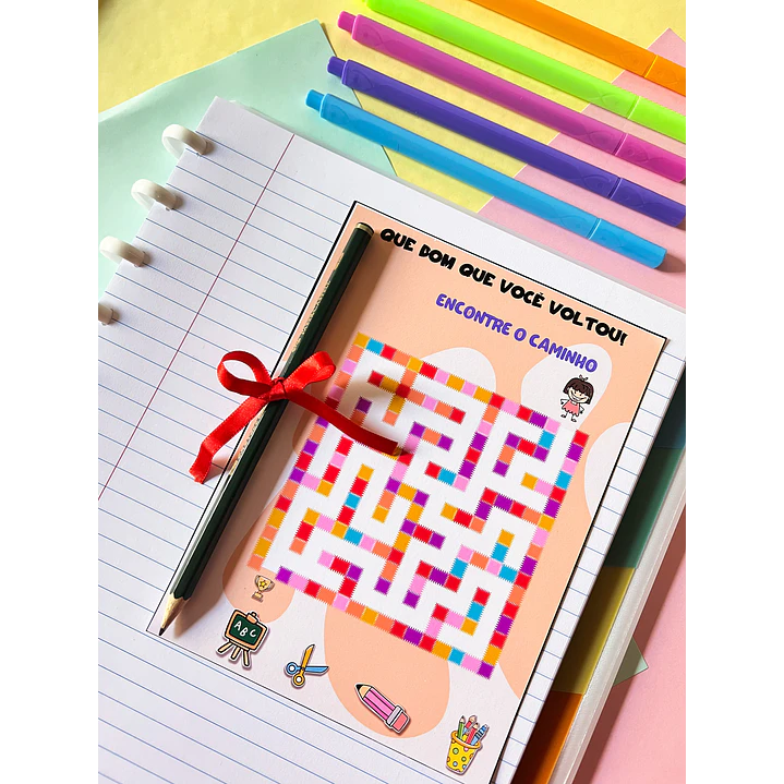 Arquivo Mini Jogo Labirinto Volta as Aulas em Pdf 5