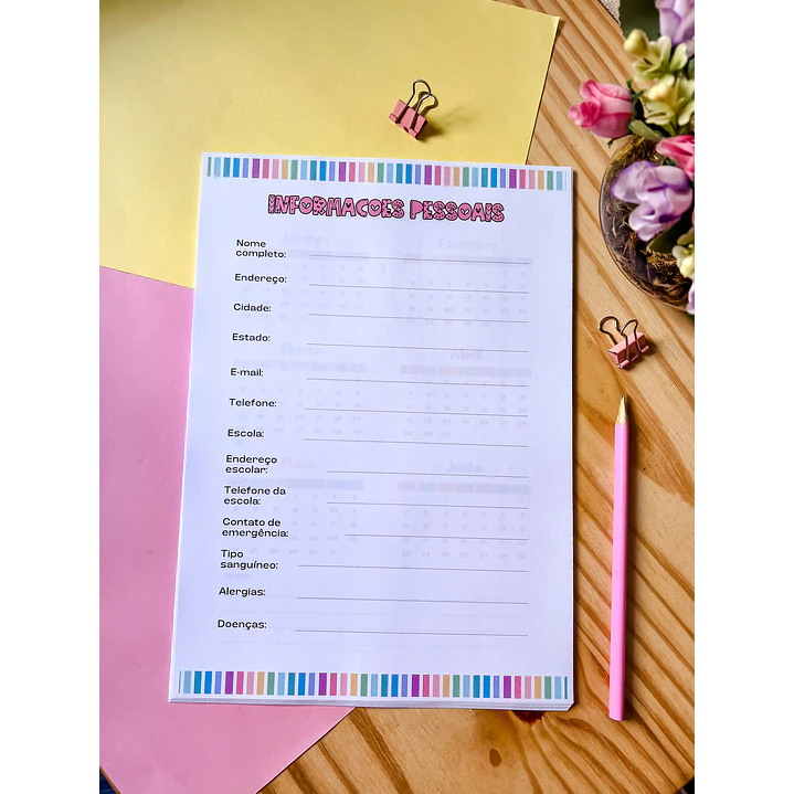 Arquivo Planner Professora A4 2024 em Pdf 9