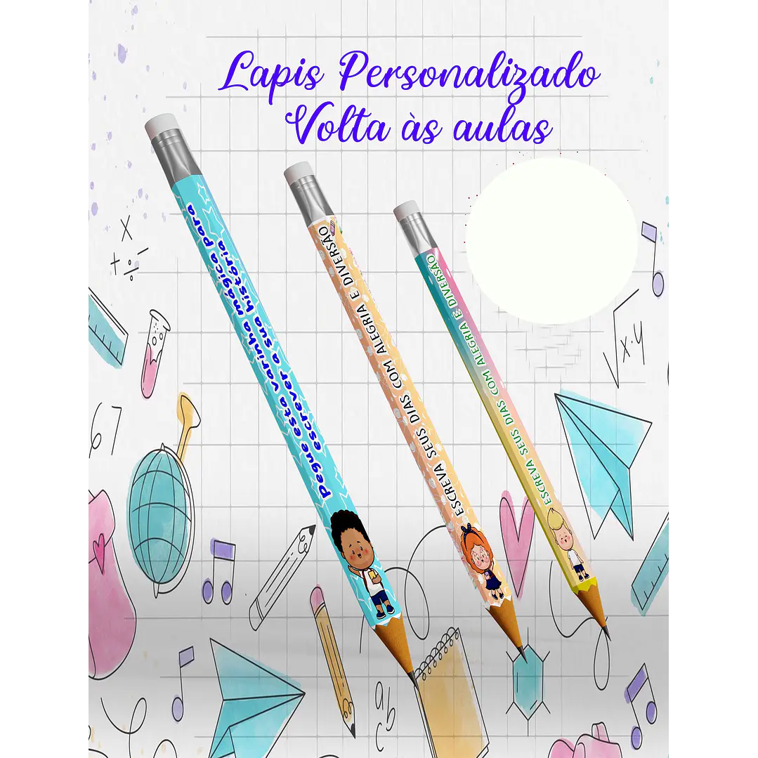 Arquivos para Tag e Lápis Volta as Aulas em em Editável  2