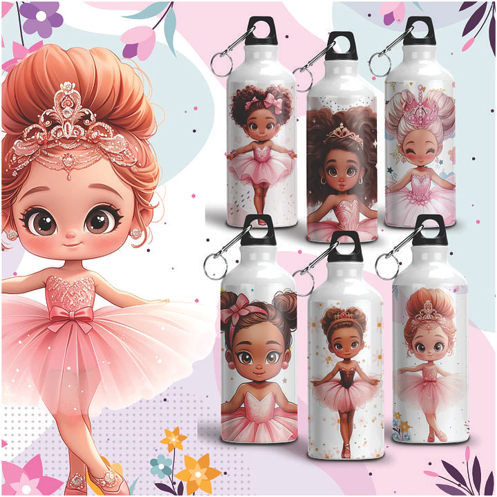 3 Artes para Caneca, Toalinha e Squezee Volta as aulas Bailarina Arquivo Editavel  1