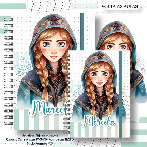 26 Artes para Cadernos Personagens Meninos e Meninas em Pdf