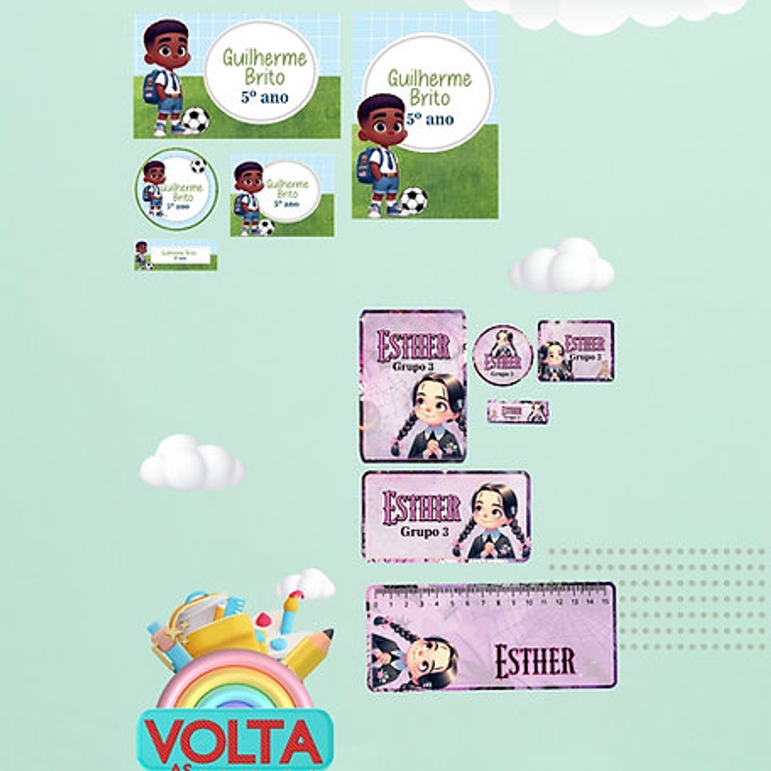 Arquivo Etiquetas Volta as Aulas em Pdf  7