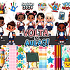 Kit Digital Volta as Aulas Mascotes 2024 Arquivos em Png 
