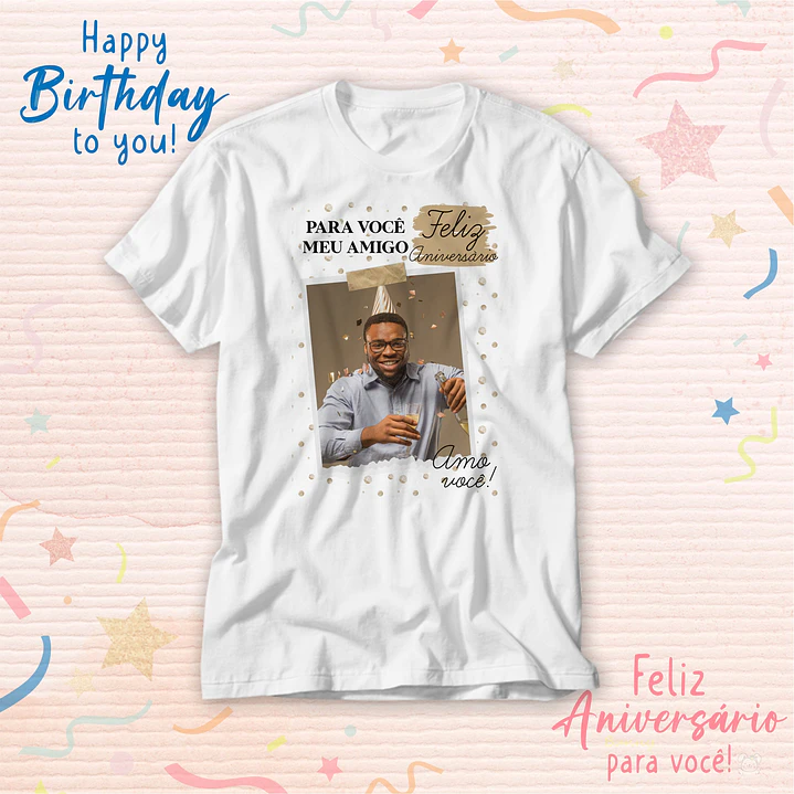 14 Artes para Camisa Fleiz Aniversário Arquivo Editavél 8