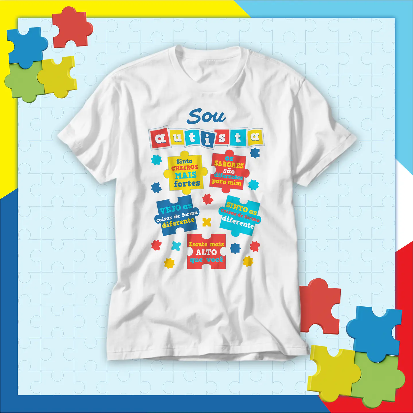 20 Artes para Camisa Autismo Arquivo Editavél  1