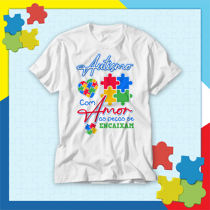 20 Artes para Camisa Autismo Arquivo Editavél  17