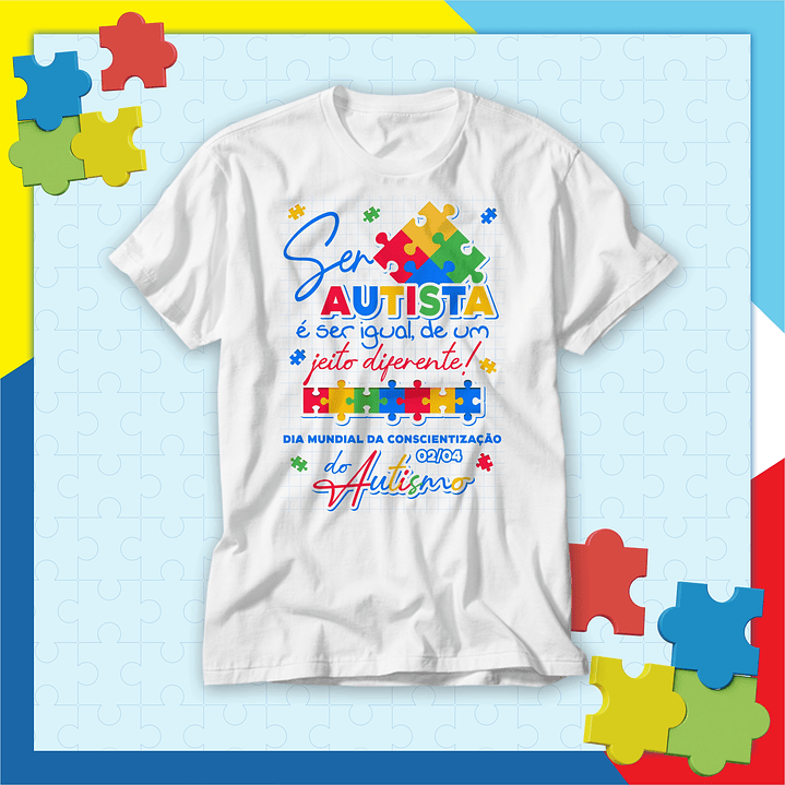 20 Artes para Camisa Autismo Arquivo Editavél  19