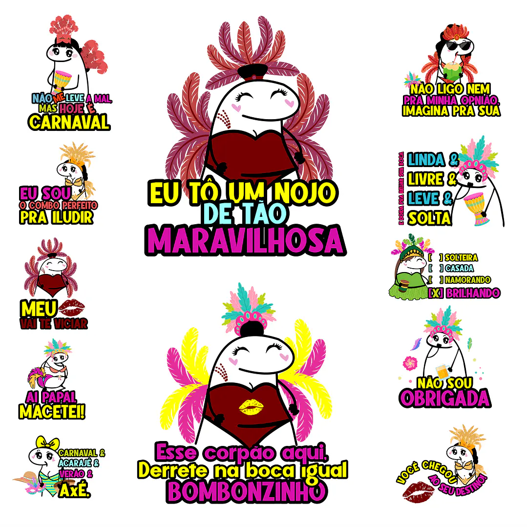 22 Artes para Camisa Carnaval Arquivo em Png 1