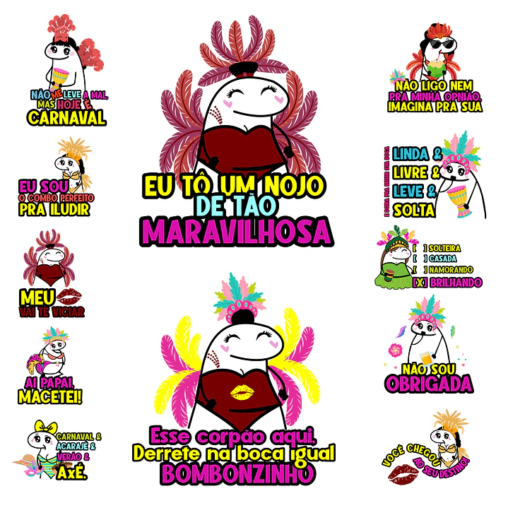 22 Artes para Camisa Carnaval Arquivo em Png 1