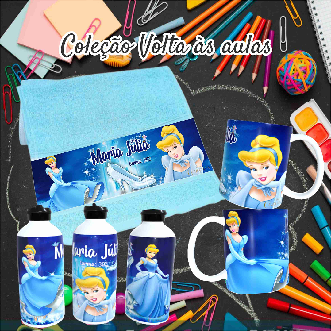 78 Artes para Caneca, Toalinha e Squezee Personagens Disney Volta as Aulas Arquivo Editavél  12