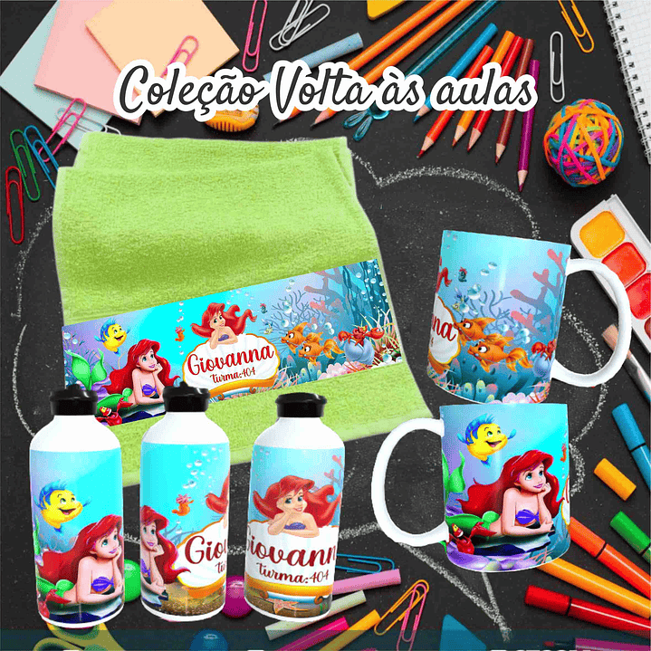 78 Artes para Caneca, Toalinha e Squezee Personagens Disney Volta as Aulas Arquivo Editavél  20
