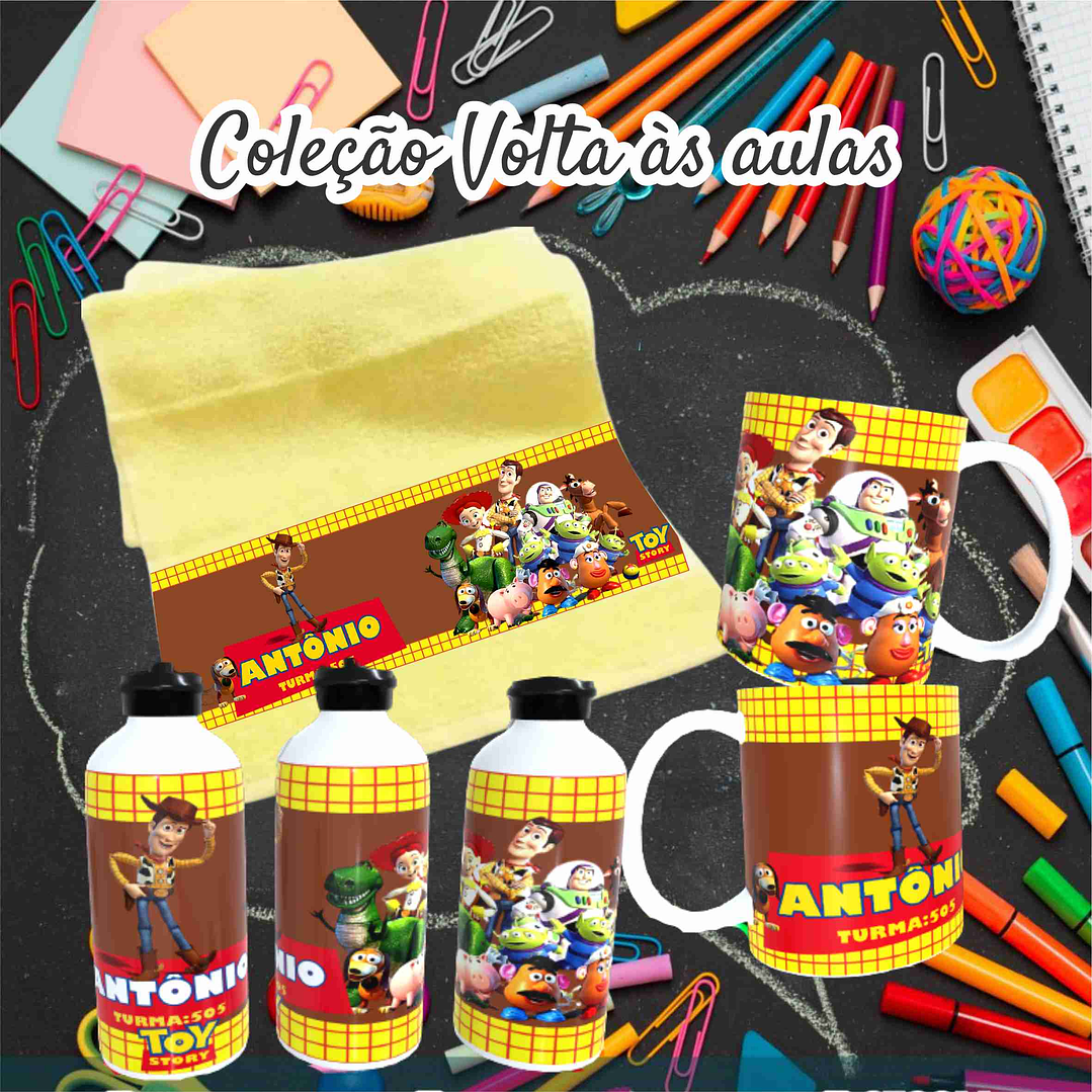 78 Artes para Caneca, Toalinha e Squezee Personagens Disney Volta as Aulas Arquivo Editavél  26