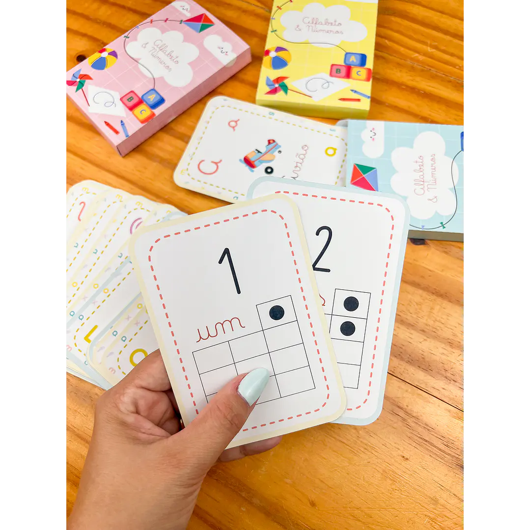 Arquivo para Card Letras e Numeros em Pdf 2
