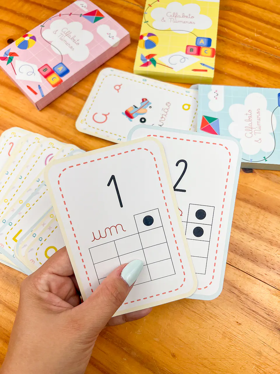 Arquivo para Card Letras e Numeros em Pdf 2