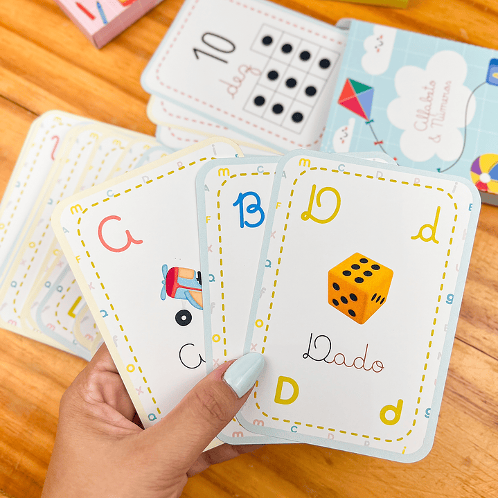 Arquivo para Card Letras e Numeros em Pdf 3