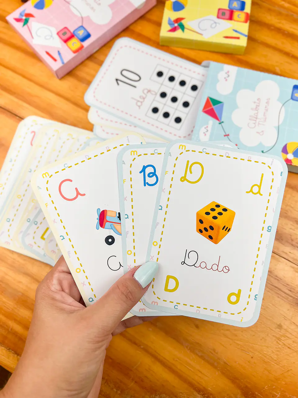 Arquivo para Card Letras e Numeros em Pdf 3