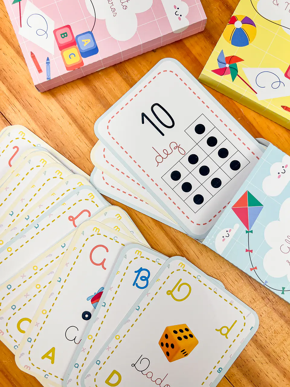 Arquivo para Card Letras e Numeros em Pdf 4