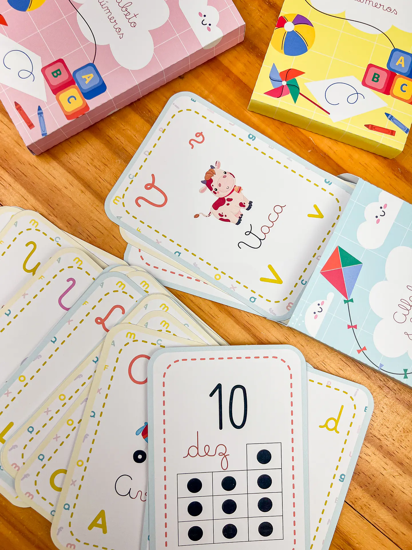 Arquivo para Card Letras e Numeros em Pdf 5