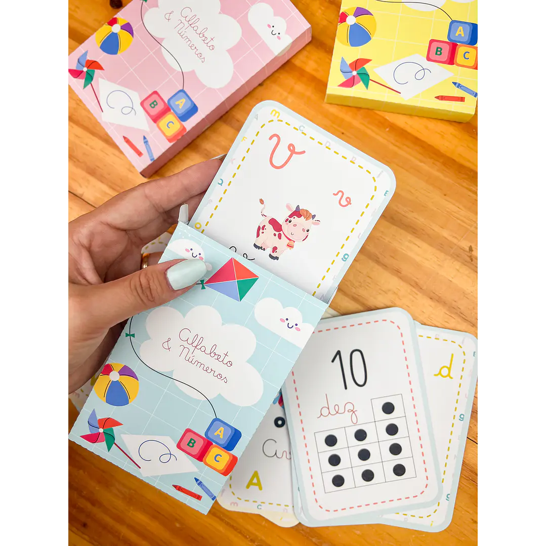 Arquivo para Card Letras e Numeros em Pdf 6