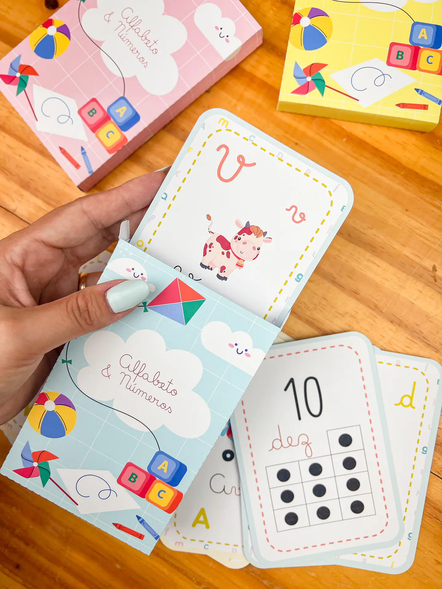 Arquivo para Card Letras e Numeros em Pdf 6