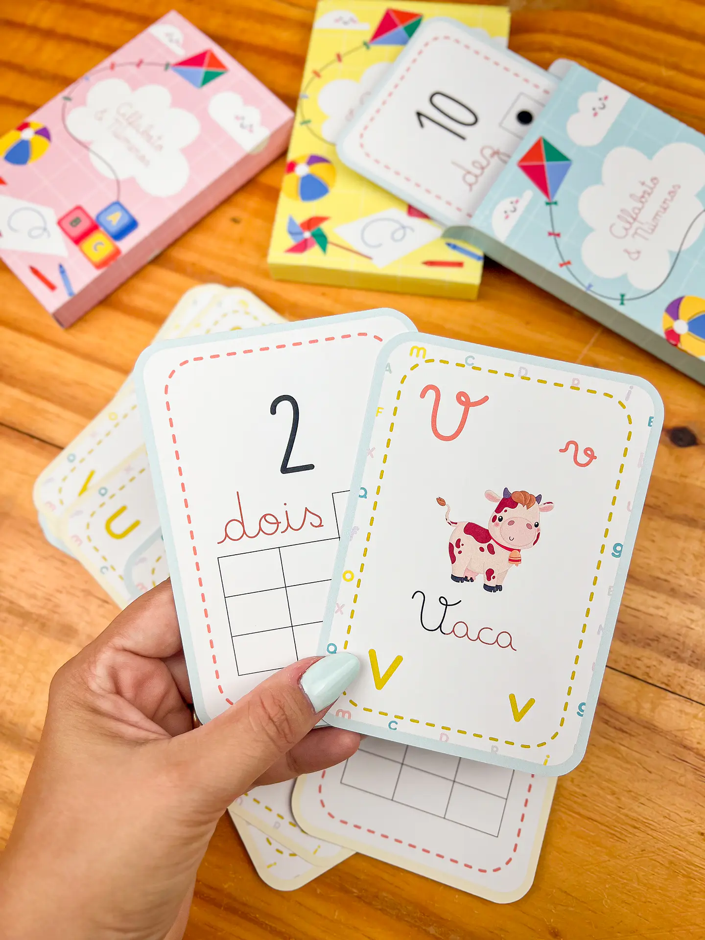 Arquivo para Card Letras e Numeros em Pdf 7