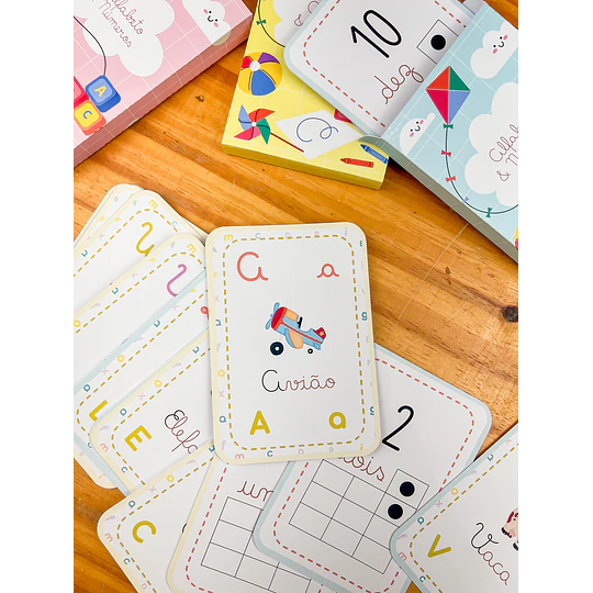 Arquivo para Card Letras e Numeros em Pdf