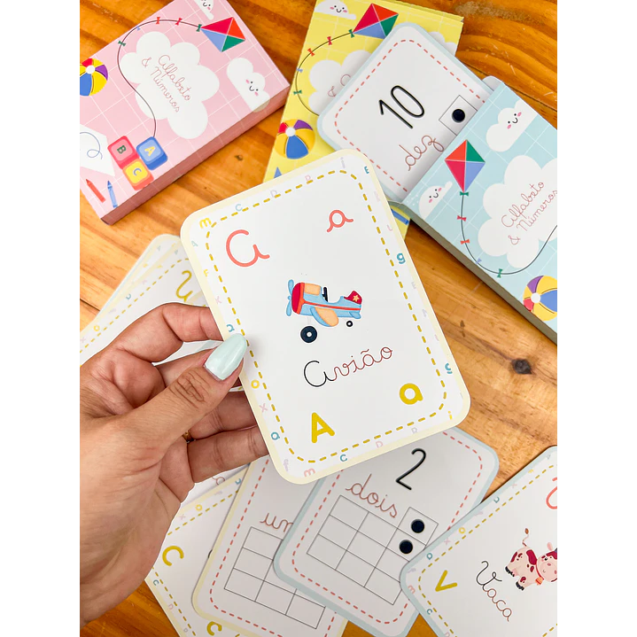 Arquivo para Card Letras e Numeros em Pdf 9
