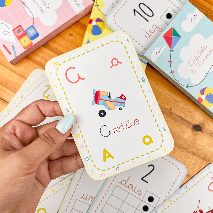 Arquivo para Card Letras e Numeros em Pdf 9