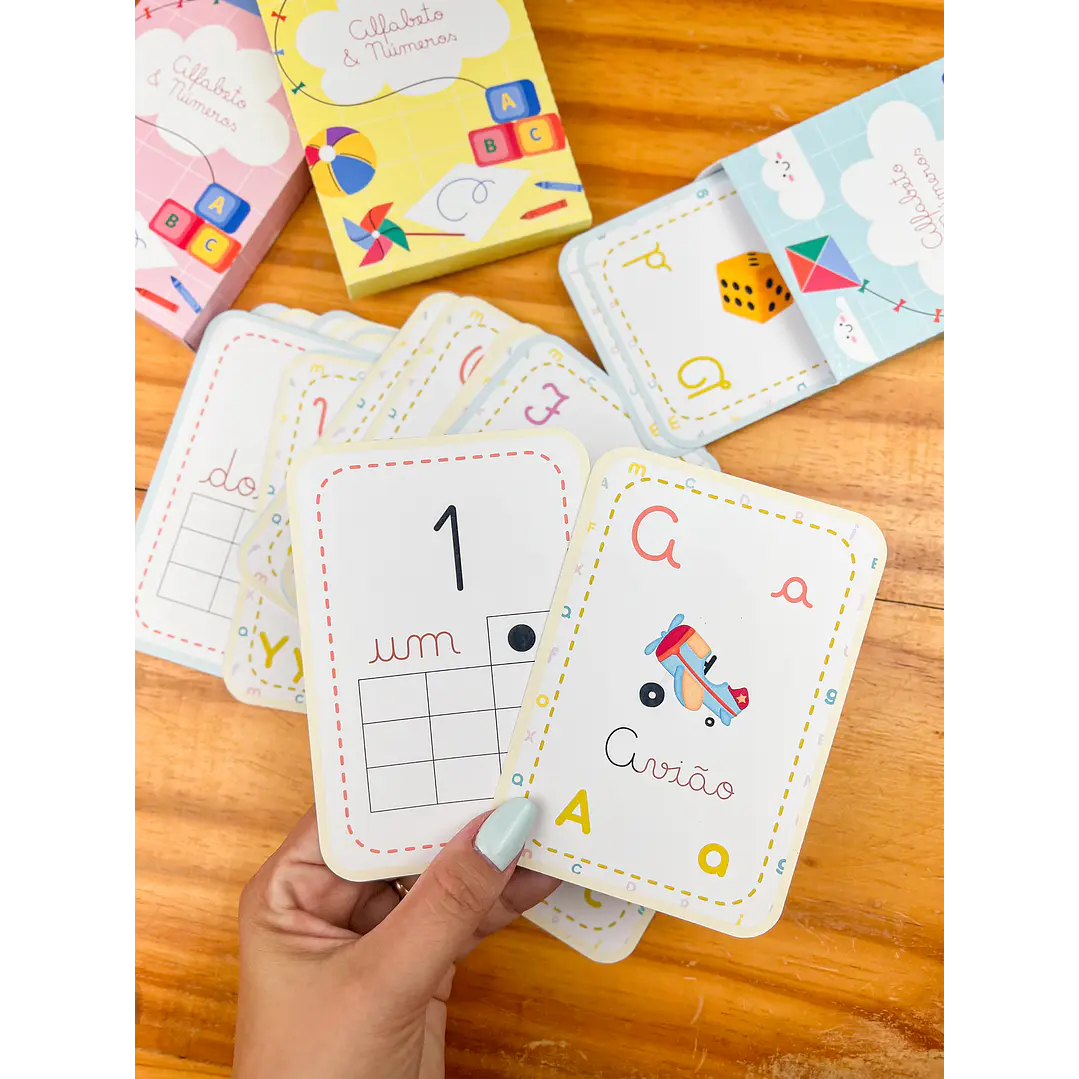 Arquivo para Card Letras e Numeros em Pdf 12