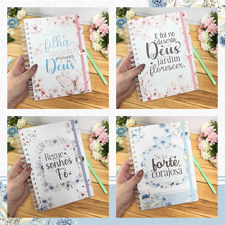 Kit Digital Frases Jardim Fé Religião Arquivos em Png 2