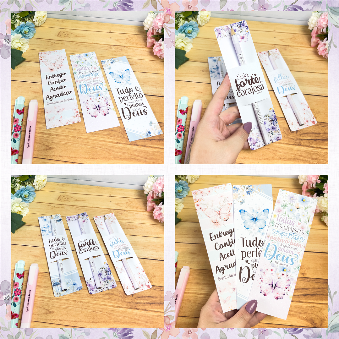 Kit Digital Frases Jardim Fé Religião Arquivos em Png 3