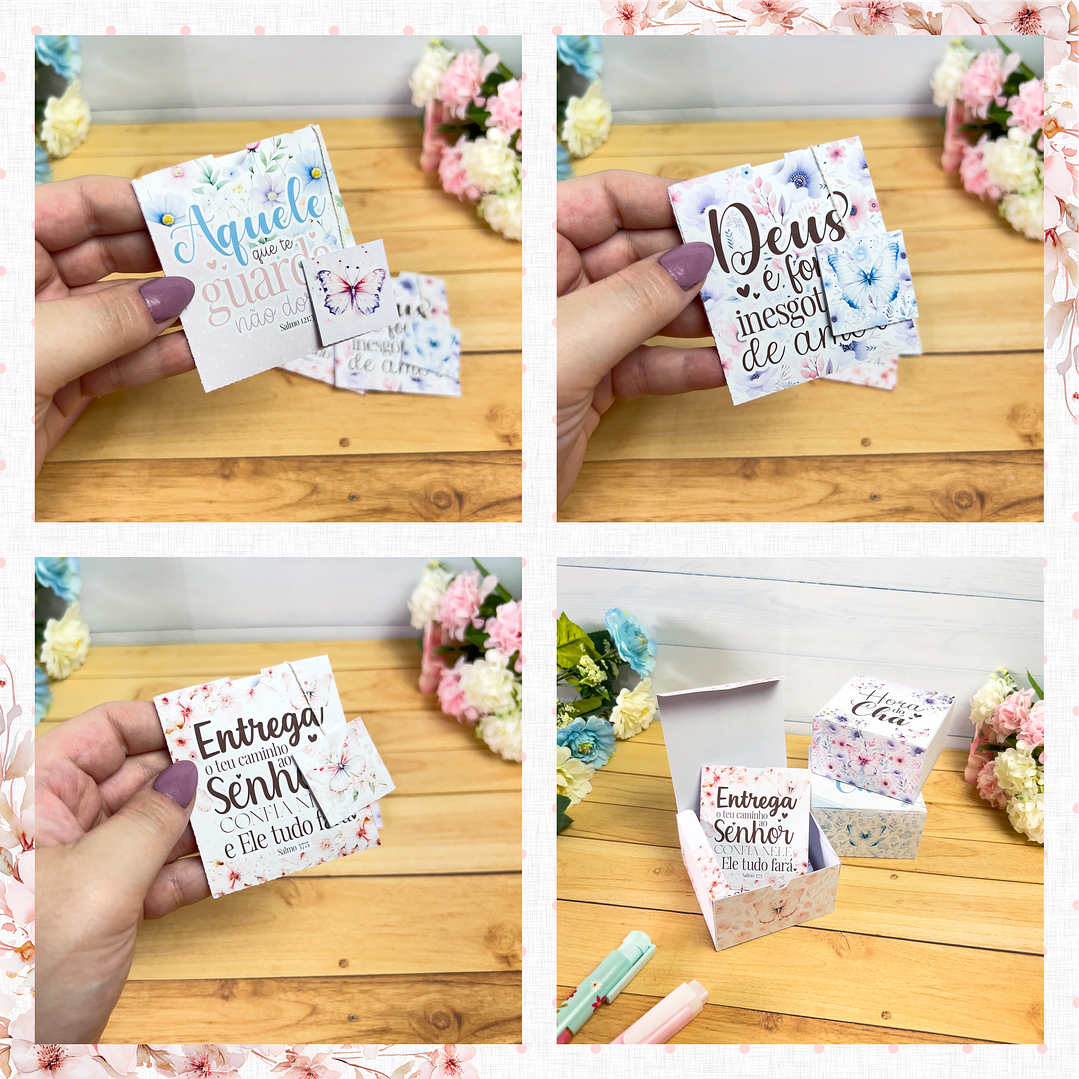 Kit Digital Frases Jardim Fé Religião Arquivos em Png 8