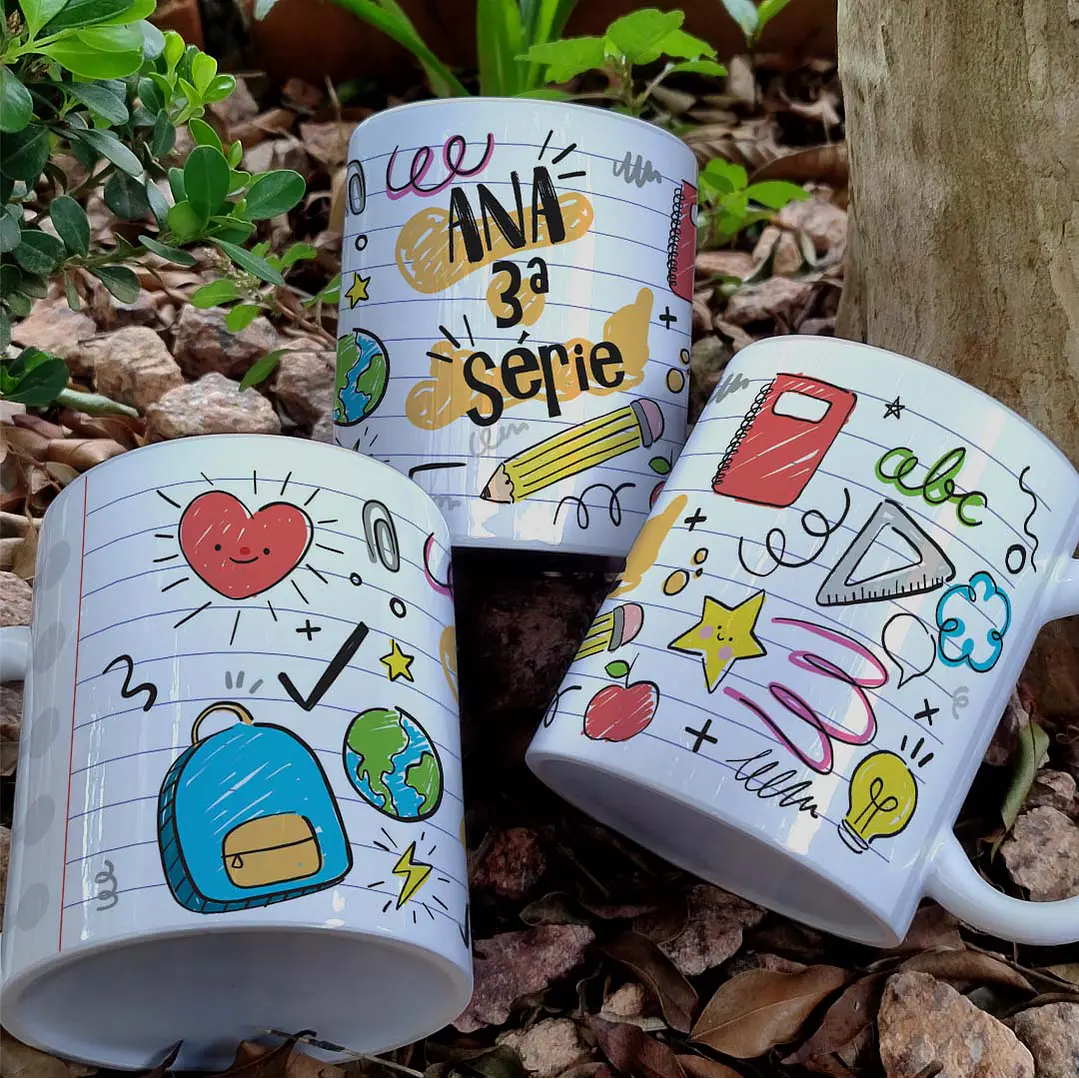 10 Artes para Caneca Volta as Aulas Arquivo Editavél   1