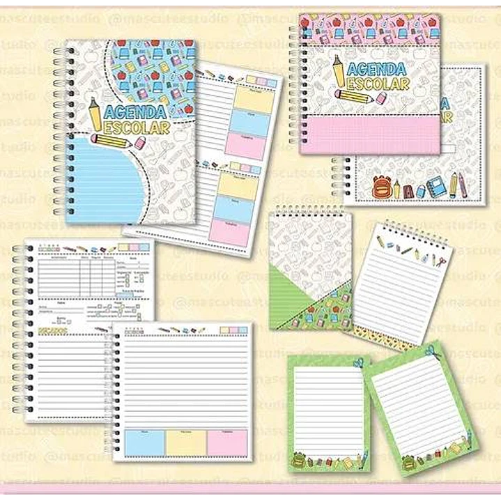Combo Agendas Mais Kit digital Volta as Aulas Arquivo em Pdf   10