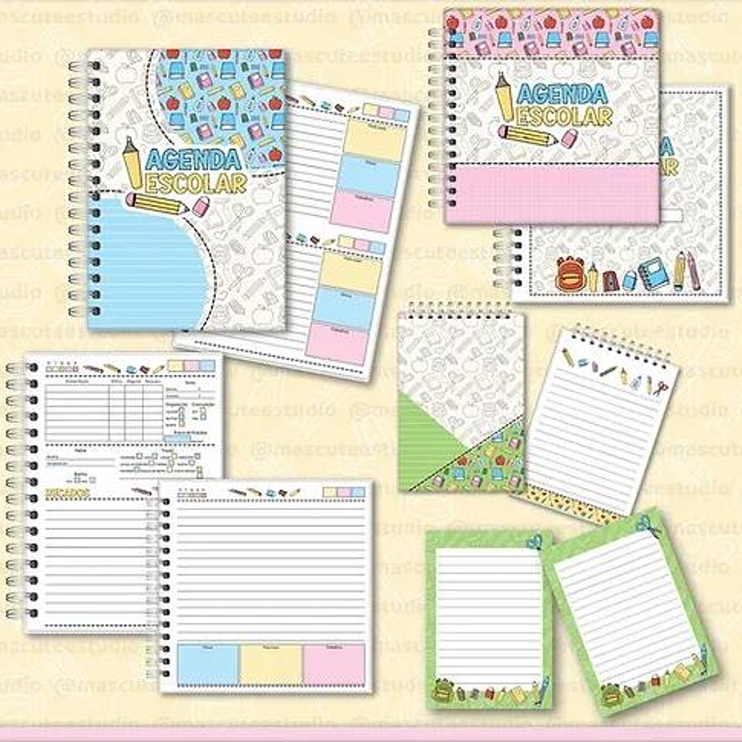 Combo Agendas Mais Kit digital Volta as Aulas Arquivo em Pdf   11