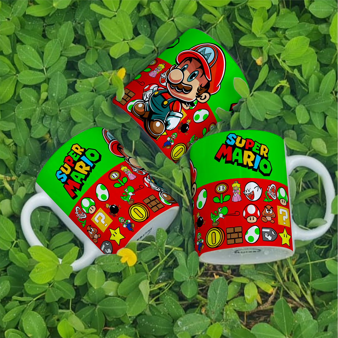 3 Artes para Caneca Super Mario Arquivo Editável 2